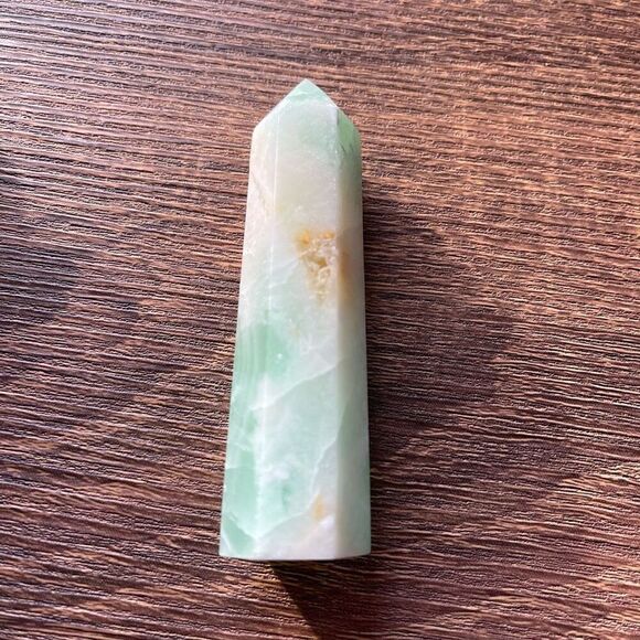 Caribbean calcite tower small banding standing point polished decor natural crys - Picture 7 of 7